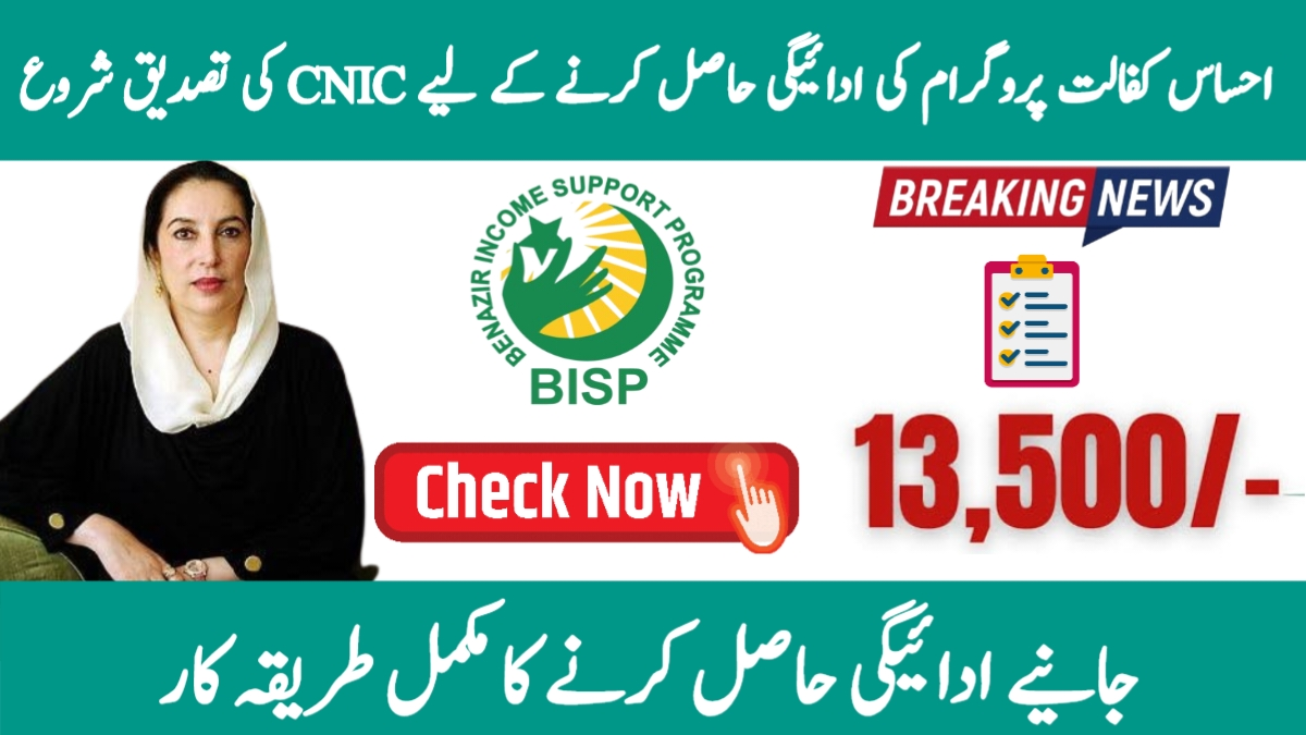 Ehsaas Kafalat Program CNIC Check Online 2025 – Easy Payment Verification Process