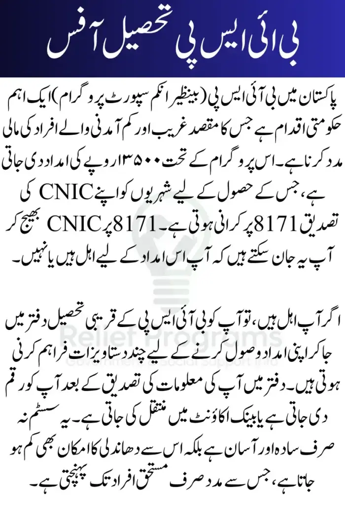 BISP 8171 CNIC Verification: Step-by-Step Guide to Receive Rs. 13,500