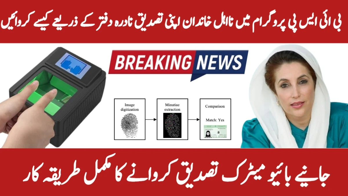 BISP NADRA Fingerprint Verification 2025